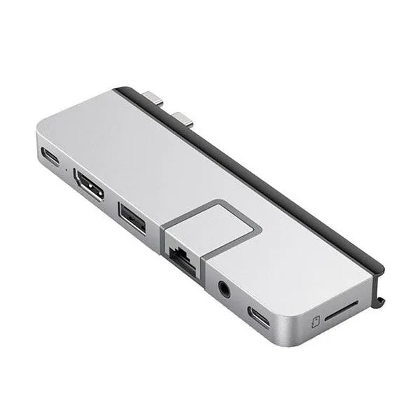 HyperDrive DUO PRO 7-in-2 USB-C Hub Silver-M354