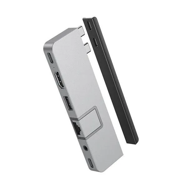 HyperDrive DUO PRO 7-in-2 USB-C Hub Silver-M354
