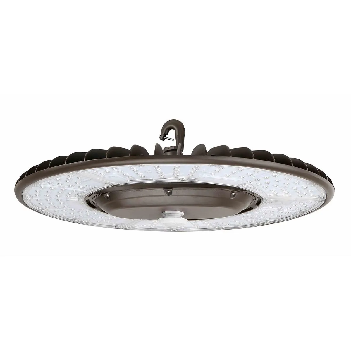 Industrial Round High Bay LED Light, 350 Watts Adjustable, 62000 Lumens, 5000K, 120/277V