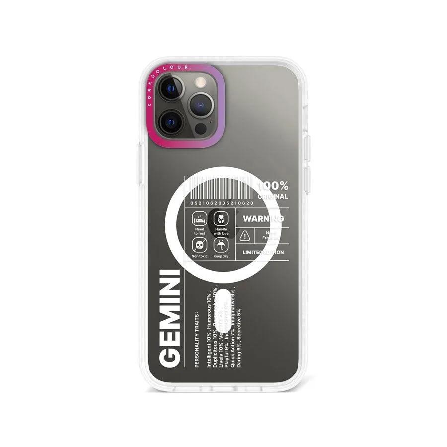 iPhone 12 Pro Max Warning Gemini Phone Case MagSafe Compatible