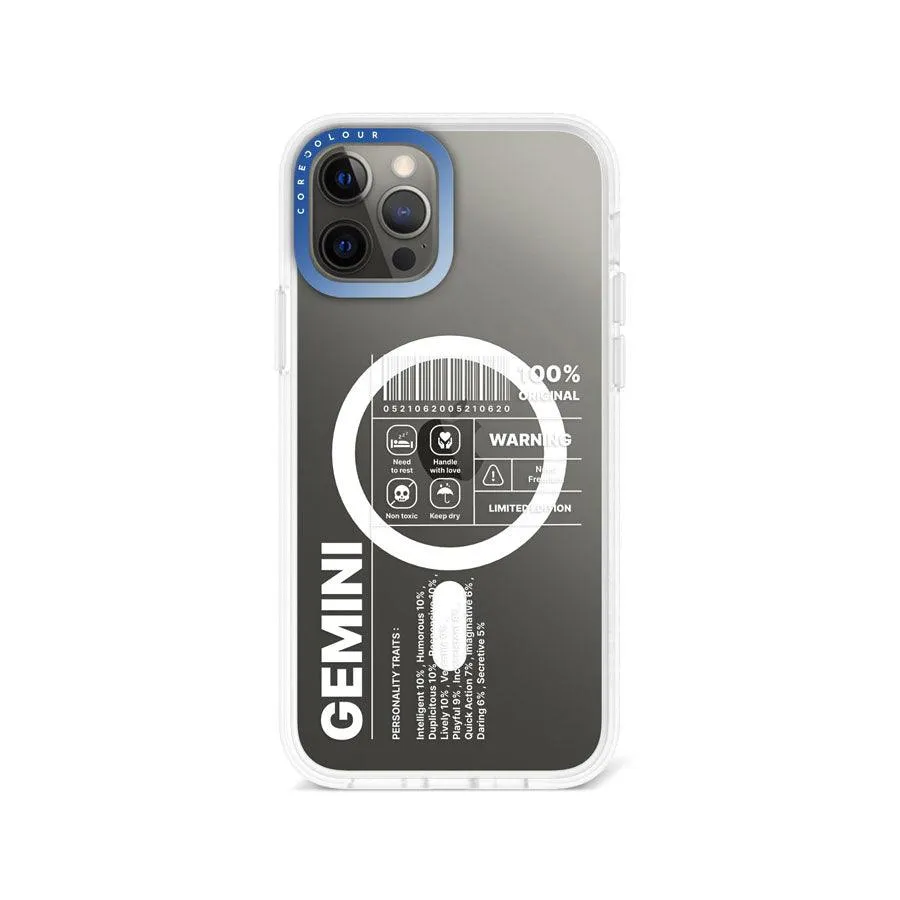 iPhone 12 Pro Max Warning Gemini Phone Case MagSafe Compatible