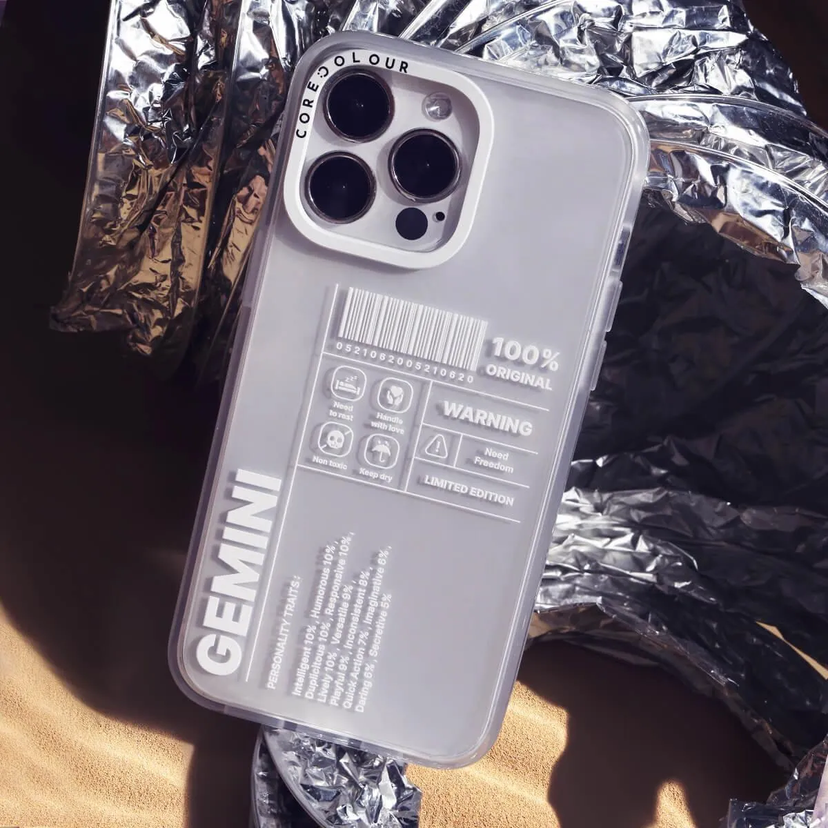 iPhone 12 Pro Max Warning Gemini Phone Case MagSafe Compatible