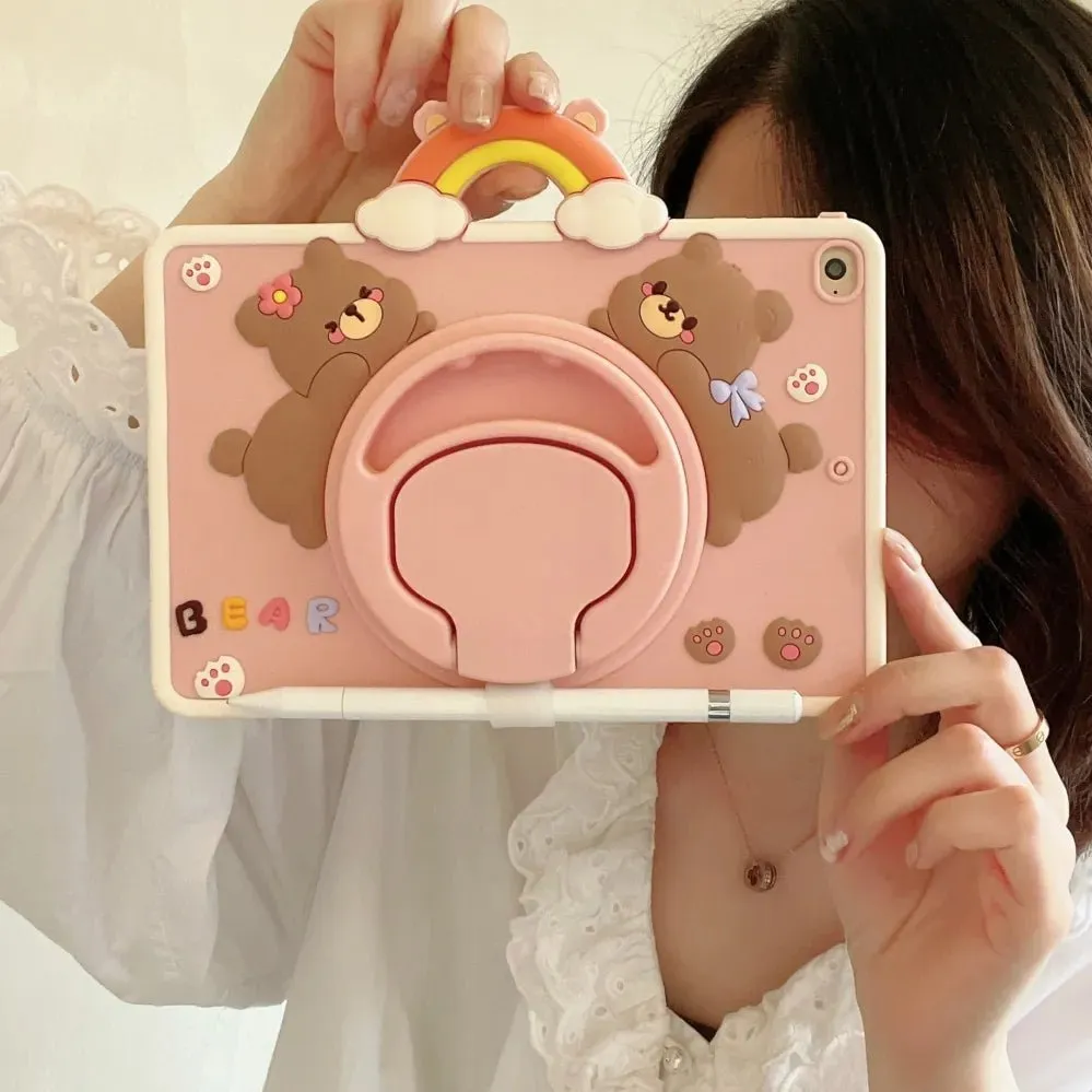 Kawaii Bear iPad Case