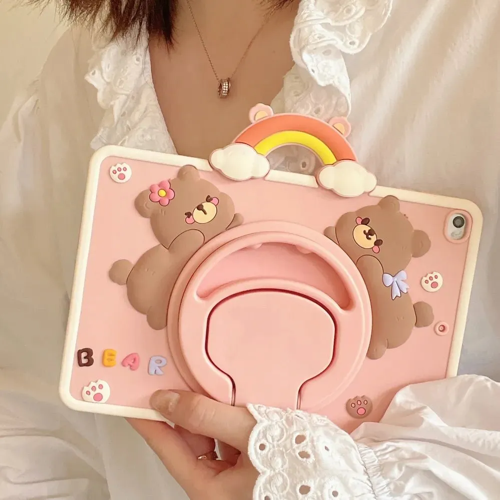 Kawaii Bear iPad Case