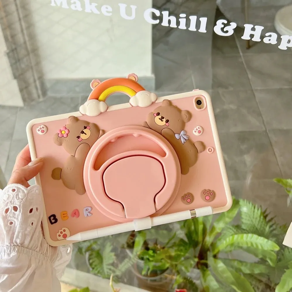 Kawaii Bear iPad Case