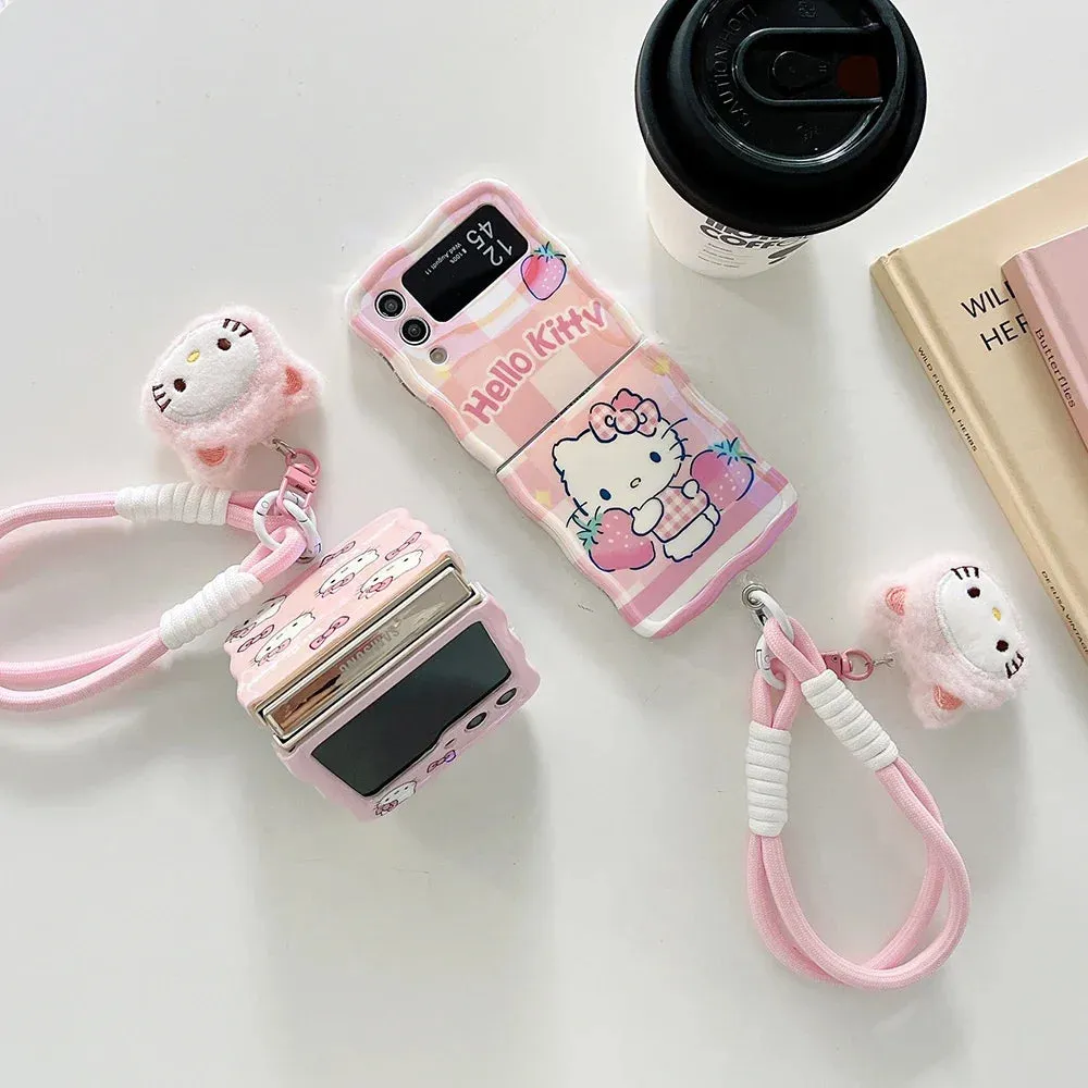 Kawaii Hello Kitty Galaxy Z Flip Case