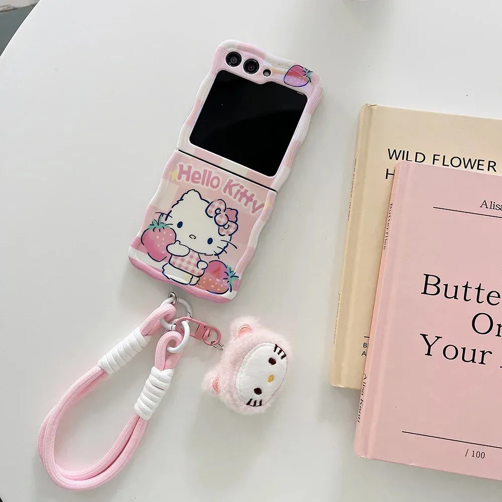 Kawaii Hello Kitty Galaxy Z Flip Case
