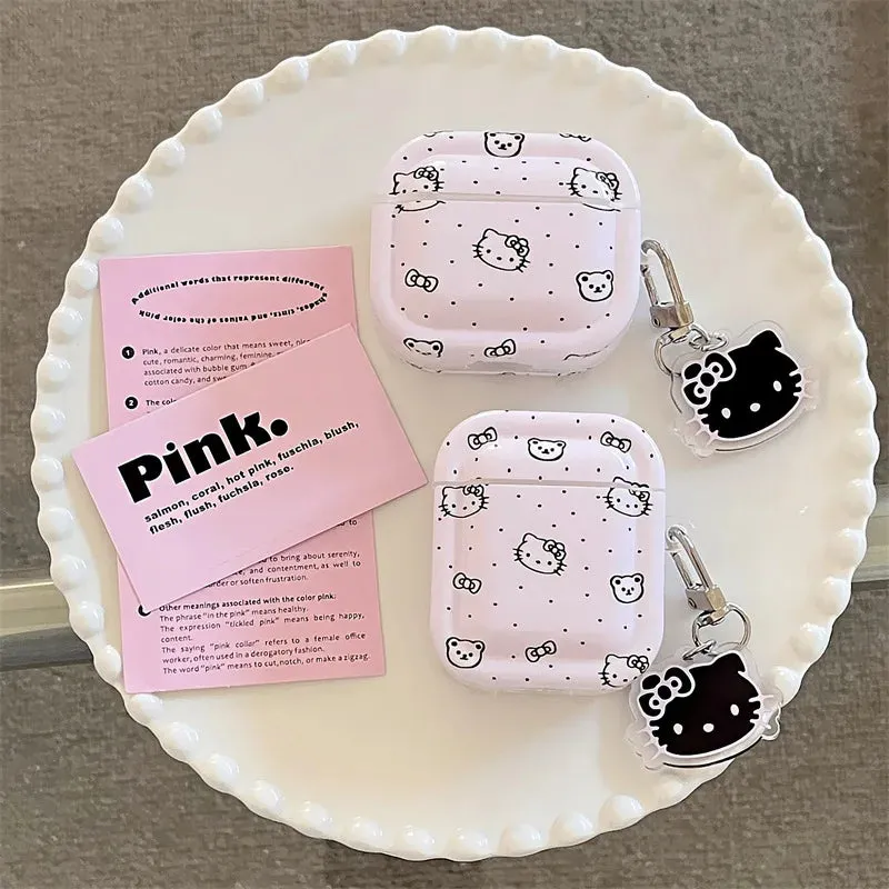 Kawaii Hello Kitty Pink AirPods Case