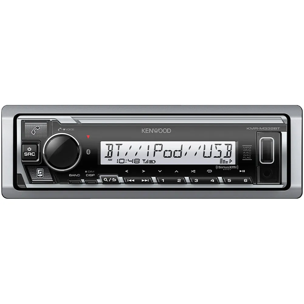 Kenwood Marine Digital Media Receiver Single DIN Mechless Bluetooth KMR-M332BT