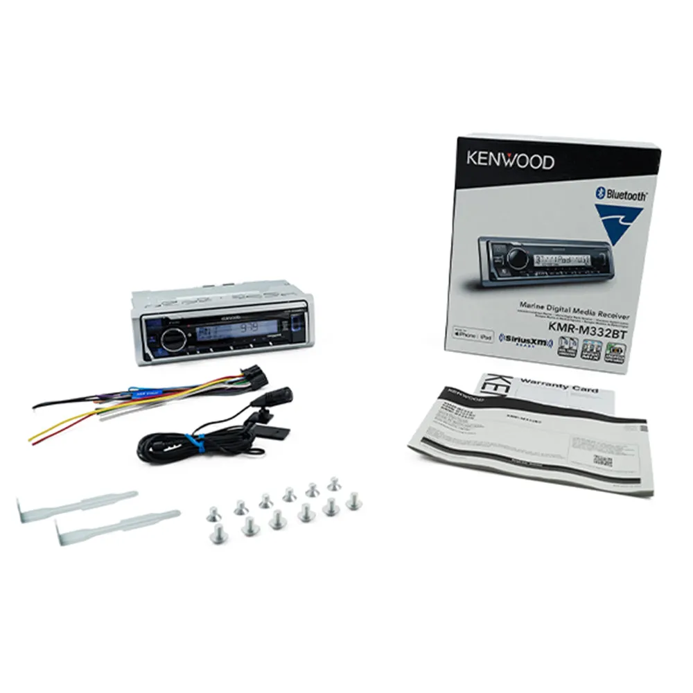 Kenwood Marine Digital Media Receiver Single DIN Mechless Bluetooth KMR-M332BT