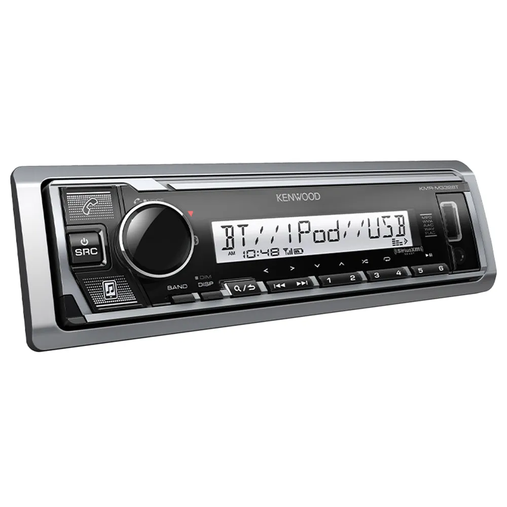 Kenwood Marine Digital Media Receiver Single DIN Mechless Bluetooth KMR-M332BT