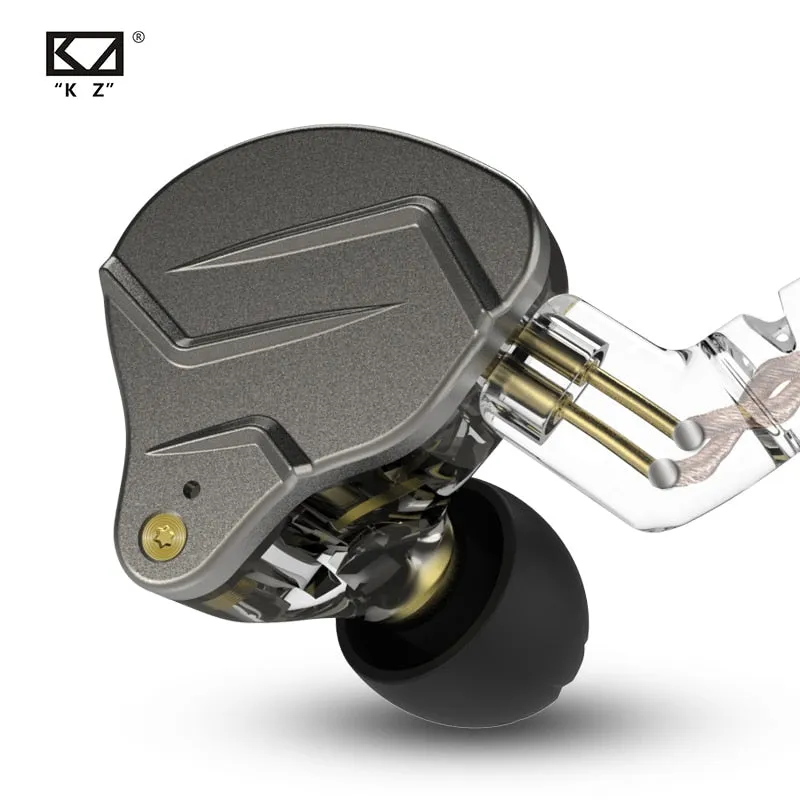 KZ ZSN Pro In Ear Earphones 1BA 1DD Hybrid technology HIFI Bass Metal Earbuds Headphones Sport Noise Cancelling Headset Monitor