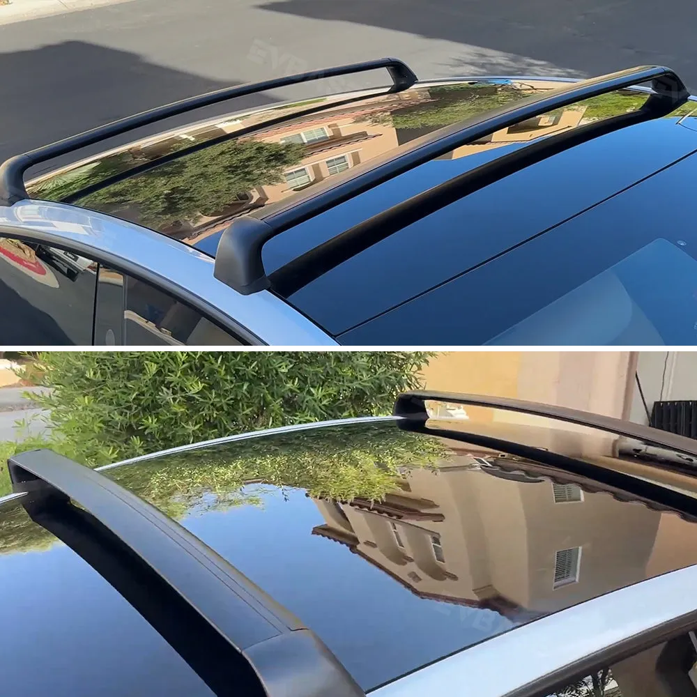 Lockable Cross Bar fits for Tesla Model 3 Y Roof Rack Carrier Rails Exterior Accessories 2PCS