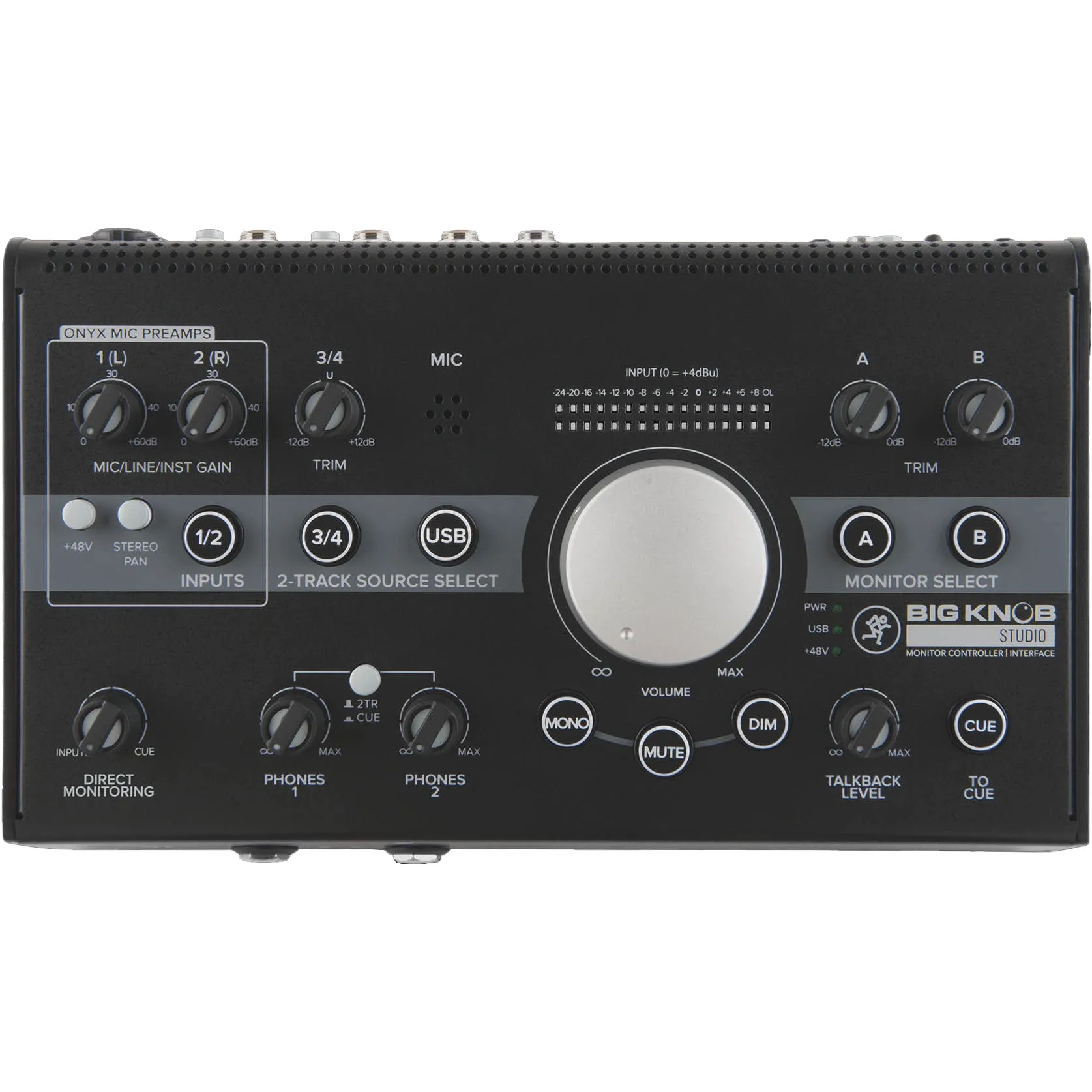 Mackie BIGKNOBSTUDIO 3x2 Studio Monitor Controller | 192kHz USB I/O