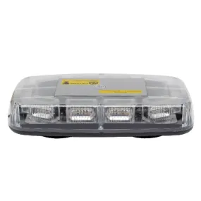 Magnetic LED Mini Beacon Light Bar Amber 12/24v with Clear Lens