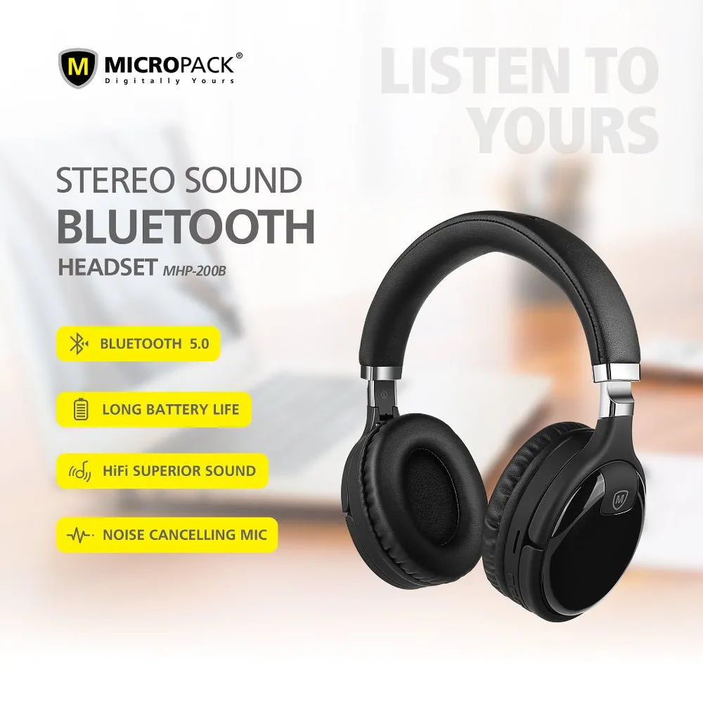 Micropack Stereo Sound Bluetooth Headset