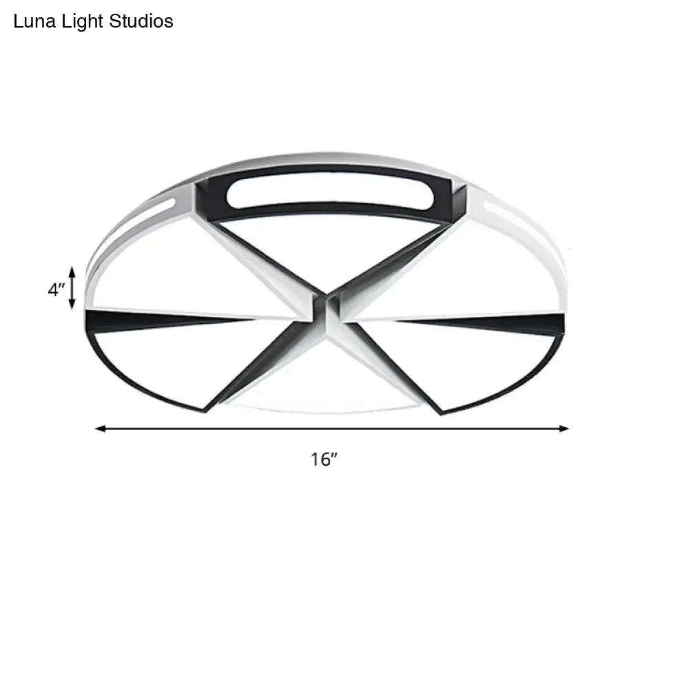 Minimalist Acrylic Triangle Flush Light with Warm/White Light LED