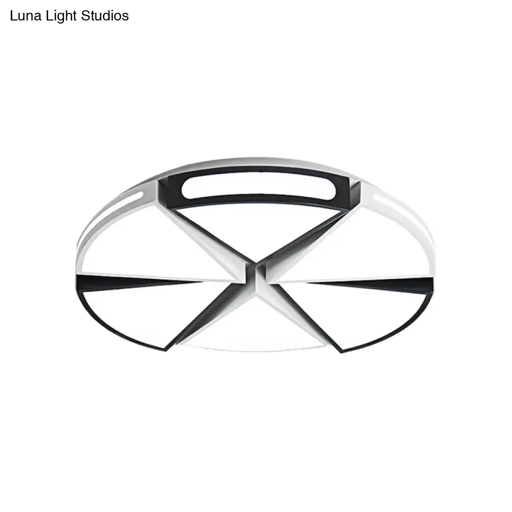 Minimalist Acrylic Triangle Flush Light with Warm/White Light LED