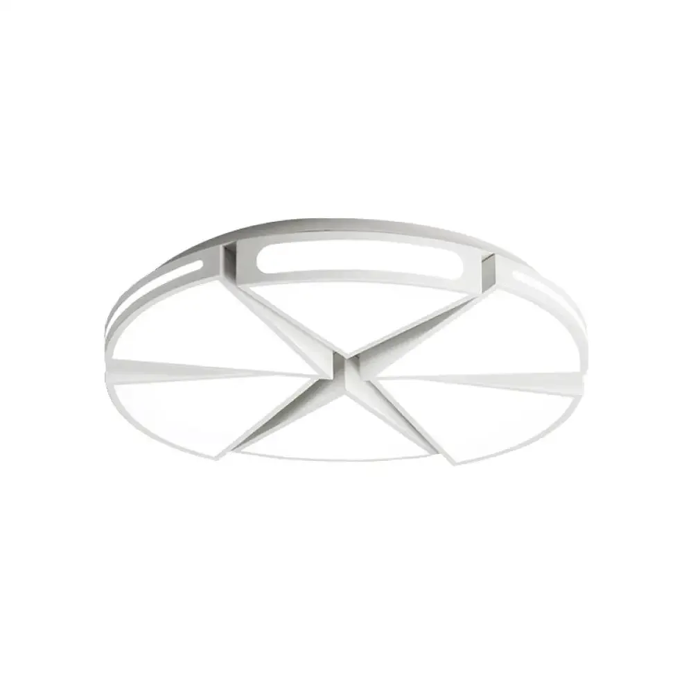 Minimalist Acrylic Triangle Flush Light with Warm/White Light LED