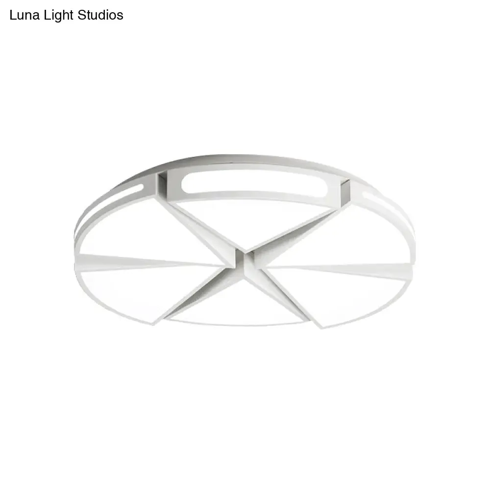 Minimalist Acrylic Triangle Flush Light with Warm/White Light LED