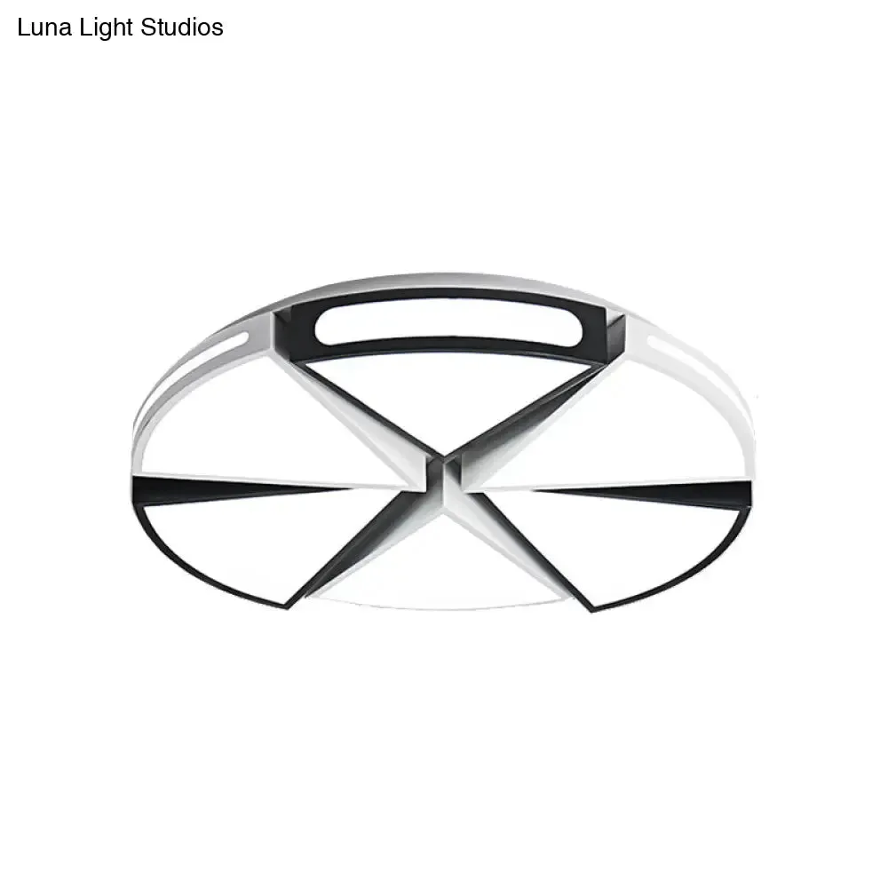 Minimalist Acrylic Triangle Flush Light with Warm/White Light LED
