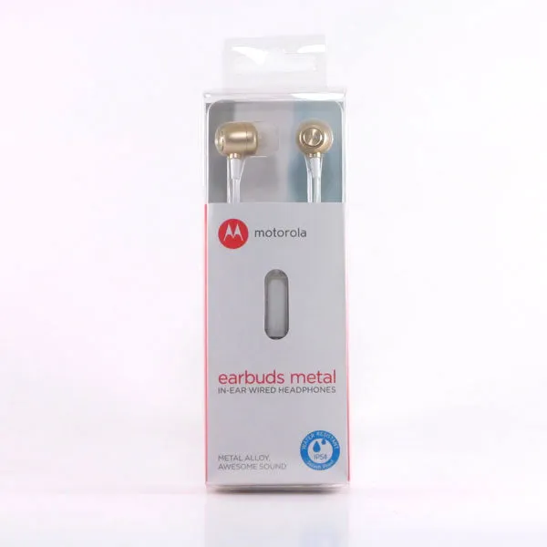 Motorola 3MM Earbuds Metal - Gold