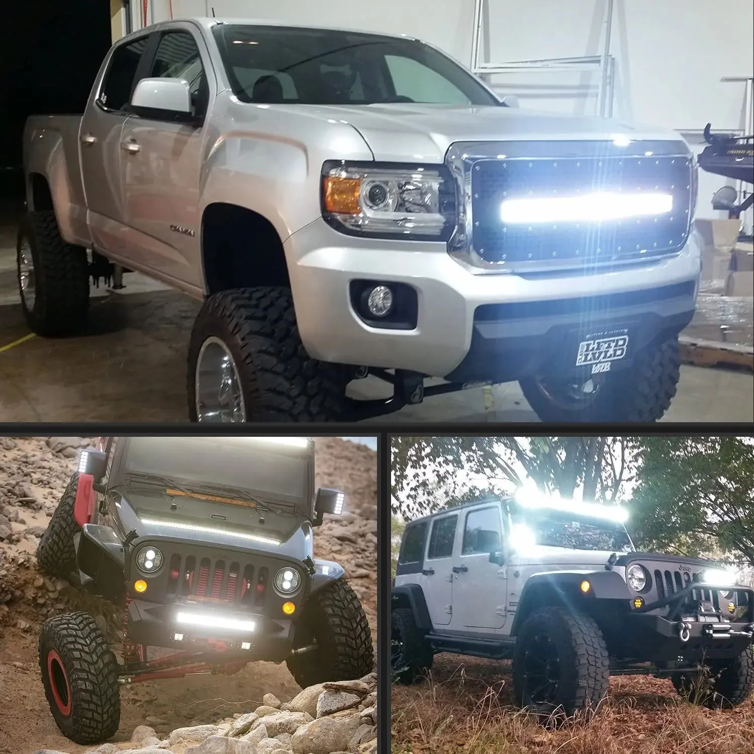 Nilight 32-Inch 378W Triple Row 37800LM Flood Spot Combo Bar Driving Super Bright Led Off Road Lights for Trucks Jeep UTV ATV Boat