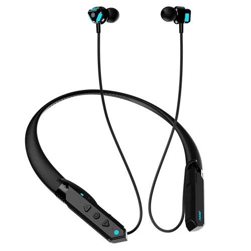 Noise Combat Wireless Gaming Neckband Earphones with Mic