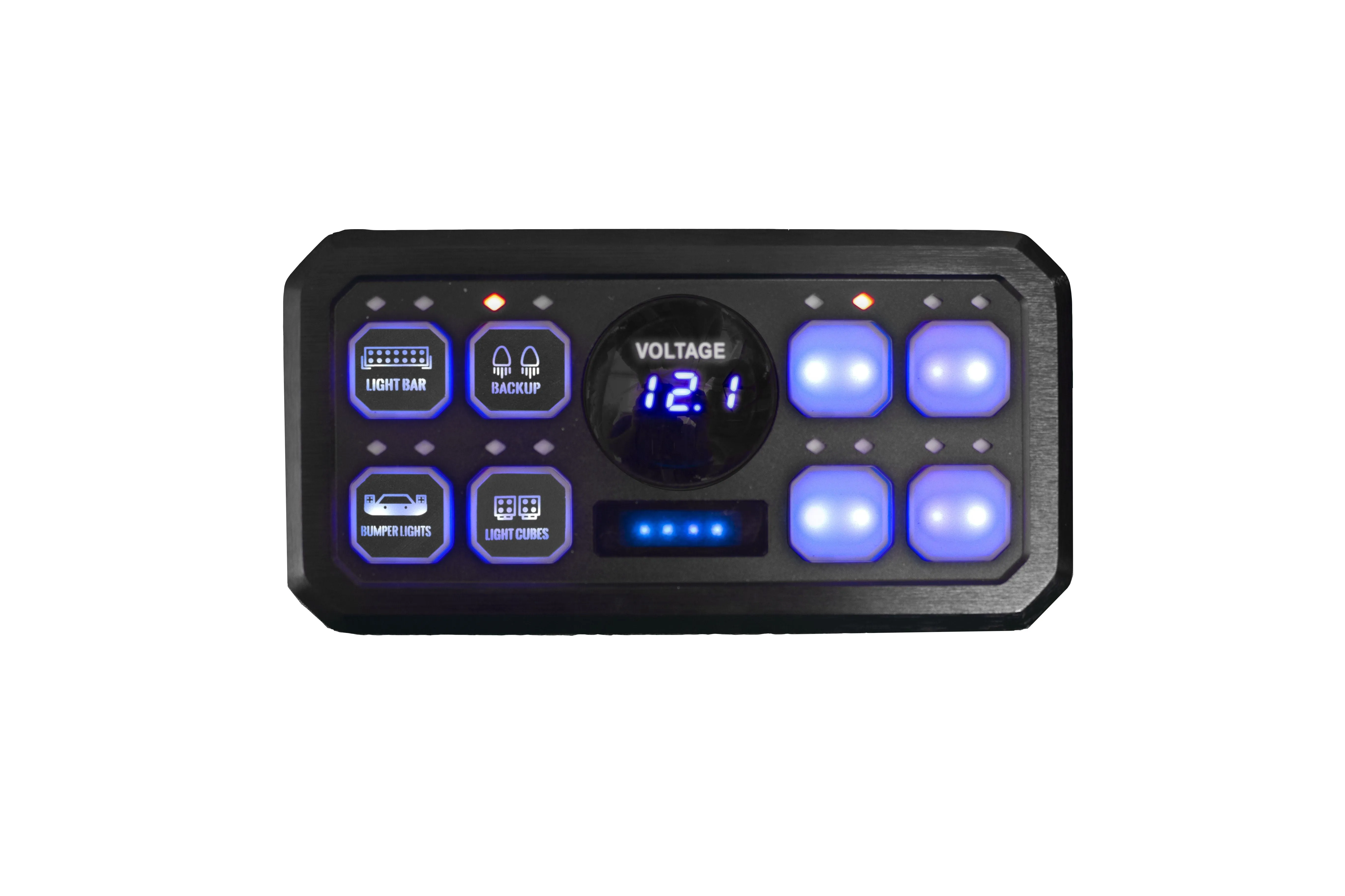 Race Sport RS 8-Button Auxiliary Light Universal Switch Panel - RS8BASP