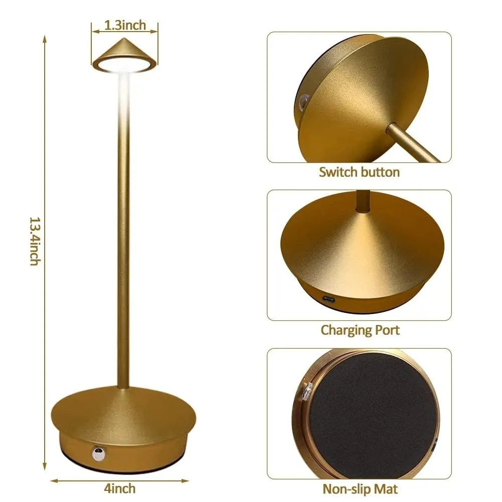 Rechargeable Table Lamp With LED Lights