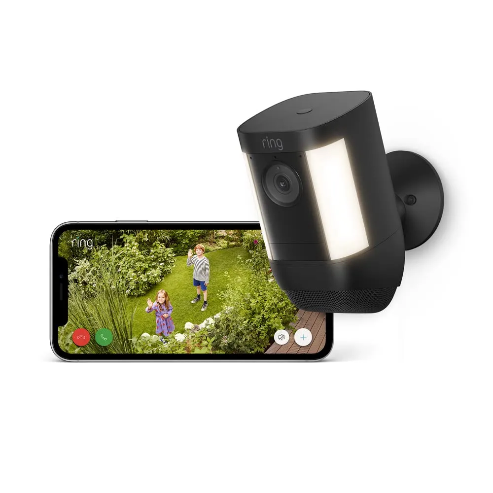 Ring Spotlight Cam Pro Battery Security Camera - Black