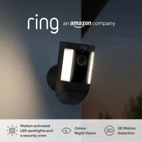 Ring Spotlight Cam Pro Battery Security Camera - Black