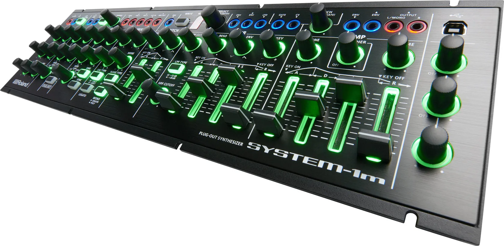 Roland System-1m Semi-Modular Synthesizer With PLUG-OUT Capability