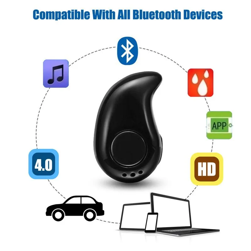 S530 Mini Bluetooth Wireless Earphone in Ear Sport Running with Mic Earpiece Headset Handsfree For Huawei For Xiaomi For iPhone