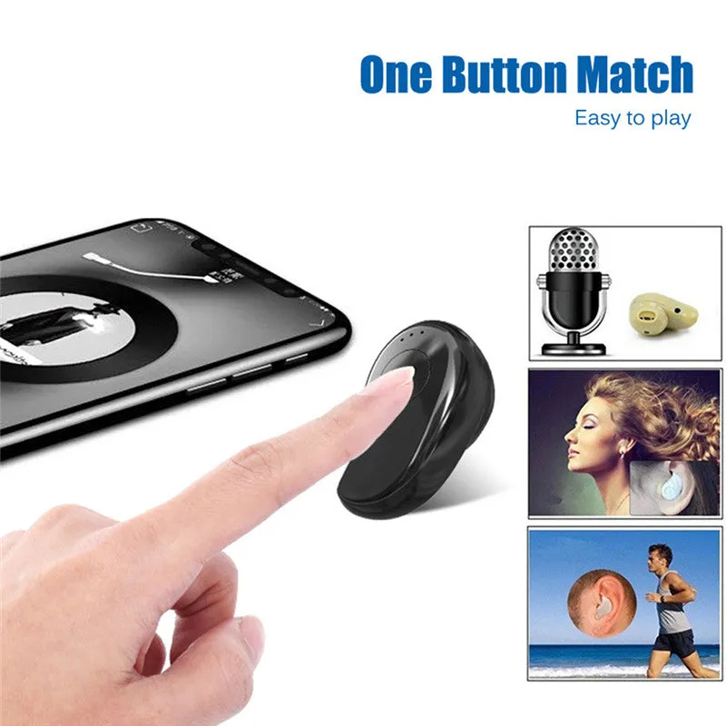 S530 Mini Bluetooth Wireless Earphone in Ear Sport Running with Mic Earpiece Headset Handsfree For Huawei For Xiaomi For iPhone