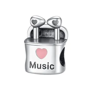 S925 Silver Earphone Earbuds Charm