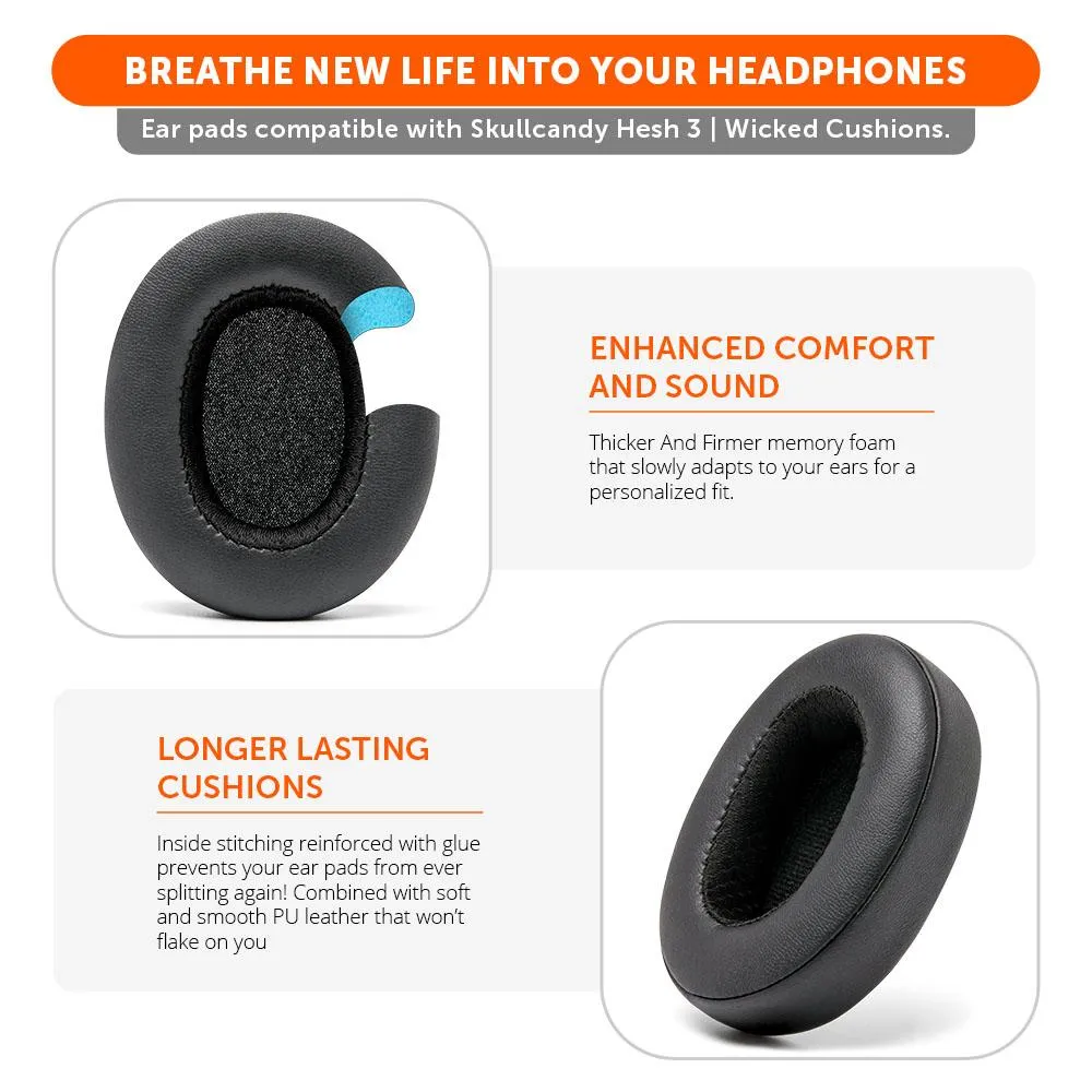 Skullcandy Crusher Wireless & Hesh 3 Replacement Earpads
