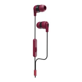 Skullcandy Ink'D  Wired Earbuds W/Mic - Moab/Red/Black