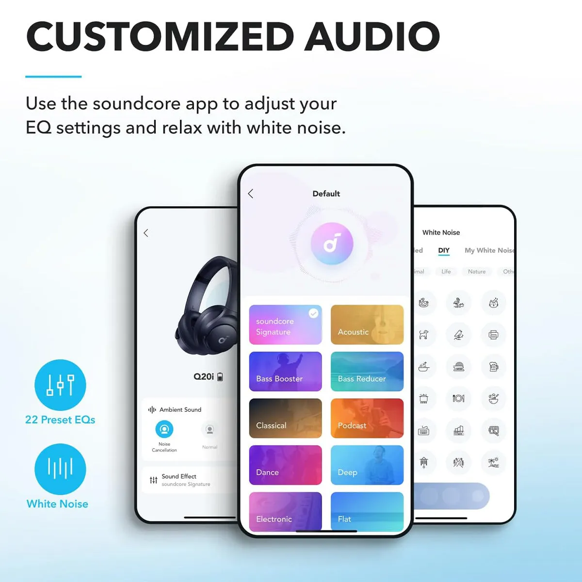 Soundcore Q20i Wireless Headphones (Blue)
