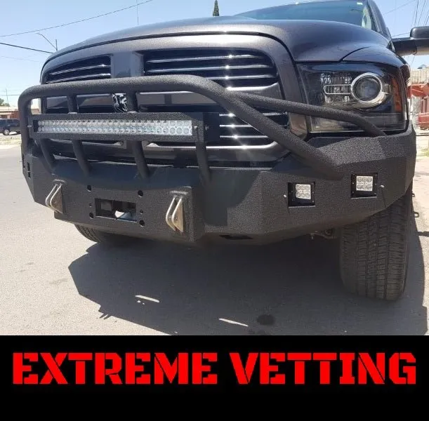 Specialty Grille Guard: Extreme Vetting (LED light bar included)