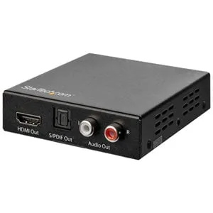 StarTech.com 4K HDMI Audio Extractor with 4K 60Hz Support - Functions: Audio Extraction, Audio De-embedding - 4096 x 2160 - 1 Pack