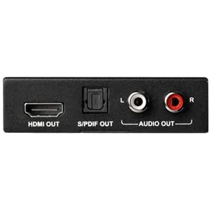 StarTech.com 4K HDMI Audio Extractor with 4K 60Hz Support - Functions: Audio Extraction, Audio De-embedding - 4096 x 2160 - 1 Pack
