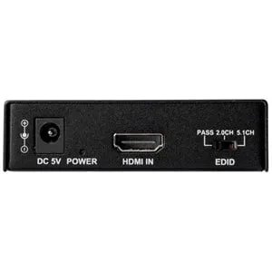 StarTech.com 4K HDMI Audio Extractor with 4K 60Hz Support - Functions: Audio Extraction, Audio De-embedding - 4096 x 2160 - 1 Pack