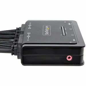 StarTech.com C2-DD46-UA2-CBL-KVM KVM Switchbox - 2 Computer(s) - 1 Local User(s) - 4K - 3840 x 2160 - 4 x USB - 6 x DisplayPort