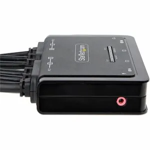 StarTech.com KVM Switchbox - 2 Computer(s) - 1 Local User(s) - 4K - 3840 x 2160 - 4 x USB - USB 2.0 - 6 x HDMI - Desktop