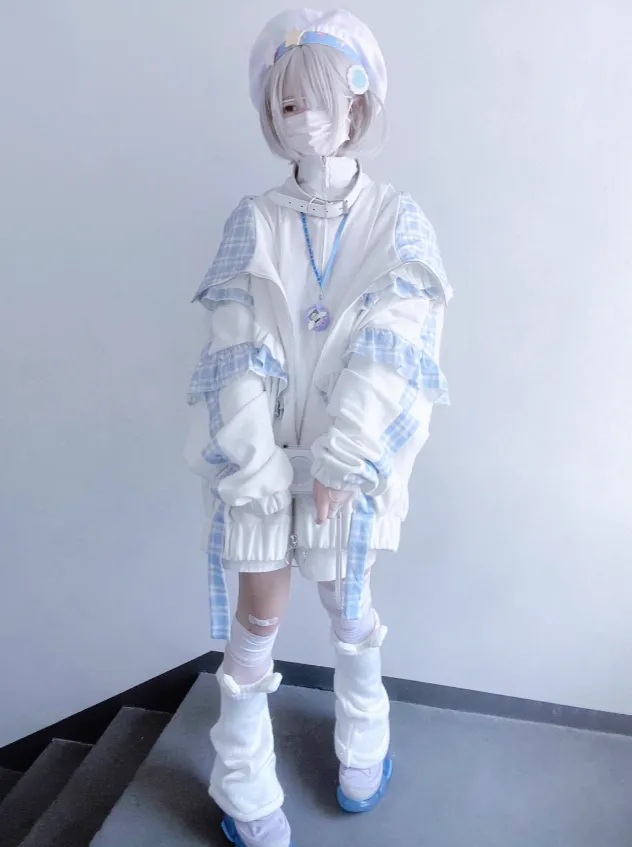 Subculture Check Cat Hoodie Hooded Over Ear