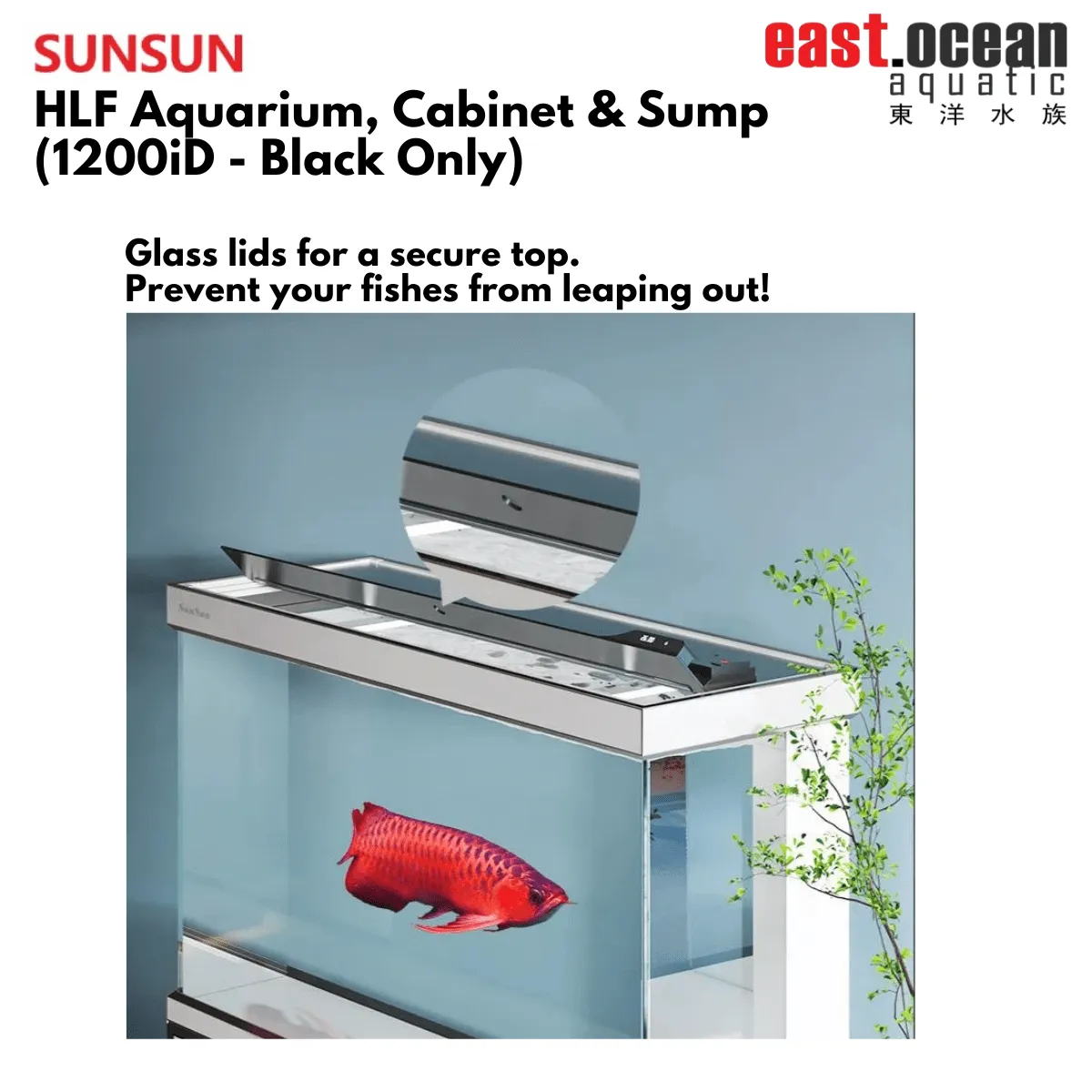 SUNSUN HLF-1200ID Tank set with sump (BLACK / WHITE)
