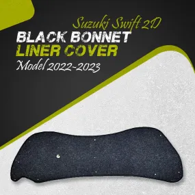 Suzuki Swift 2D Black Bonnet Liner Cover - Model 2022-2023