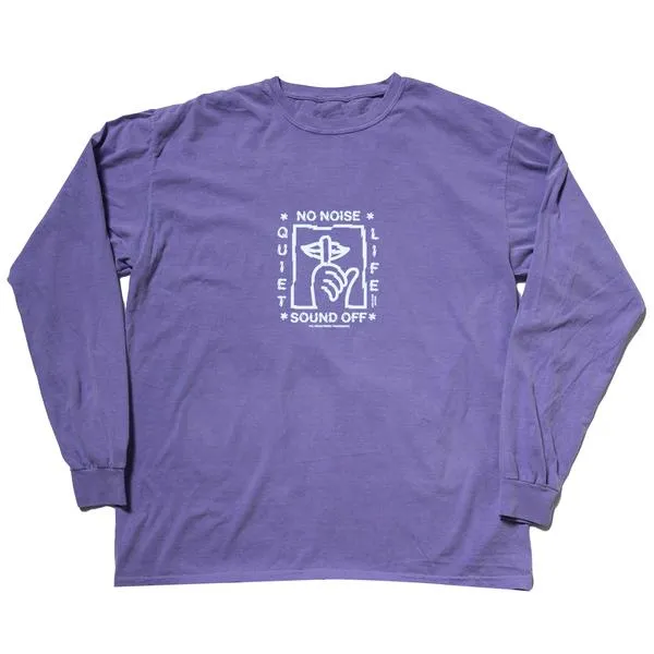 The Quiet Life No Noise LS T-Shirt - Purple