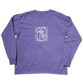 The Quiet Life No Noise LS T-Shirt - Purple